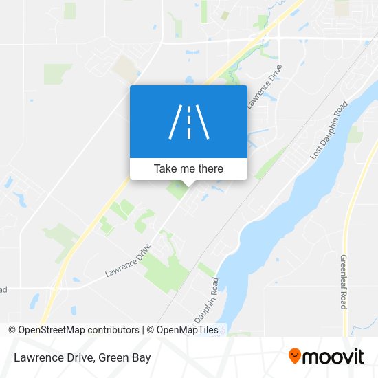 Mapa de Lawrence Drive