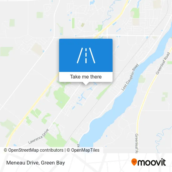 Meneau Drive map