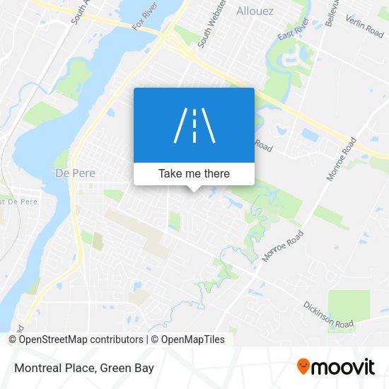 Mapa de Montreal Place