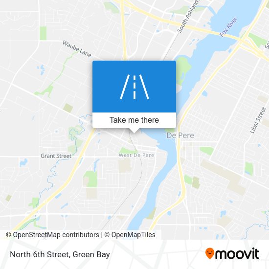 Mapa de North 6th Street