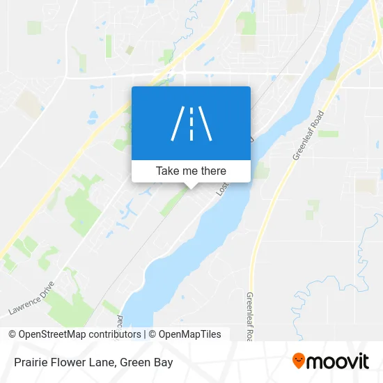 Prairie Flower Lane map