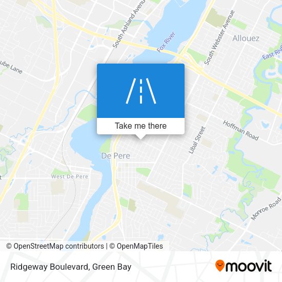 Mapa de Ridgeway Boulevard