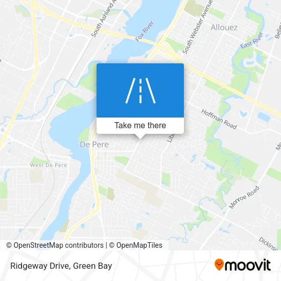 Ridgeway Drive map
