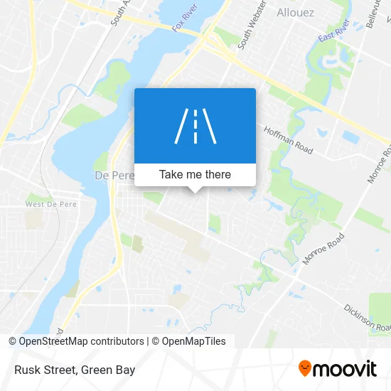 Rusk Street map