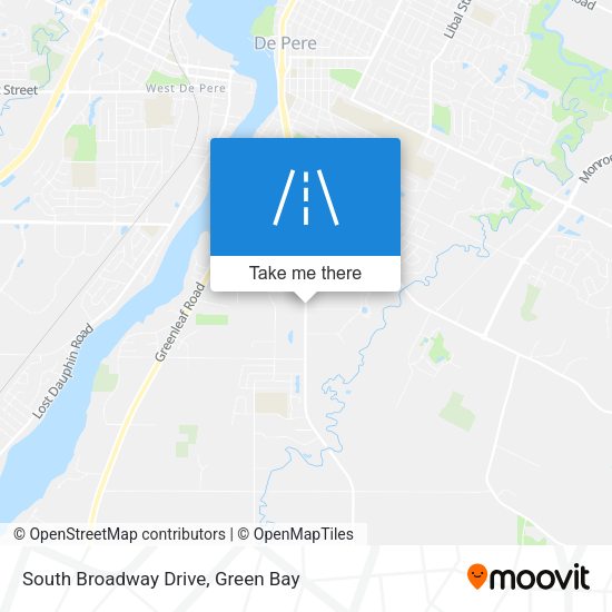 South Broadway Drive map