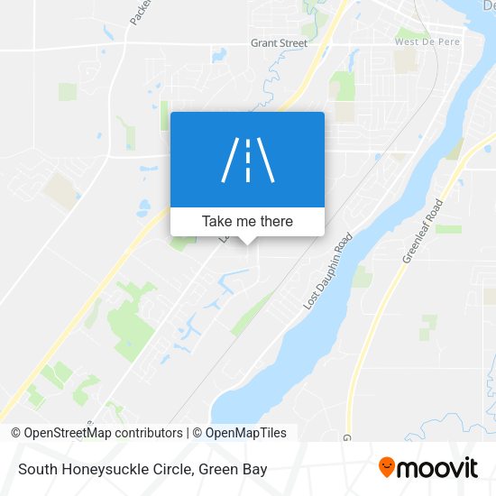 South Honeysuckle Circle map