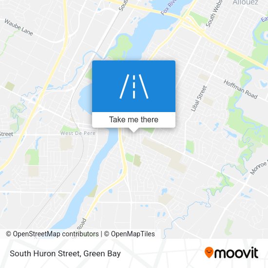 South Huron Street map