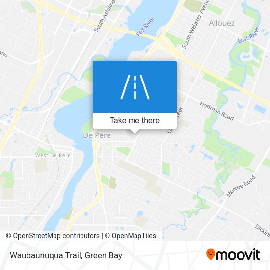Waubaunuqua Trail map