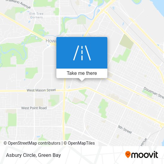 Asbury Circle map