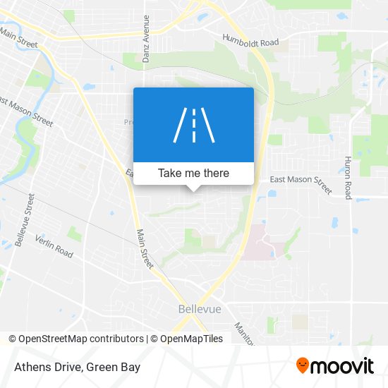 Mapa de Athens Drive