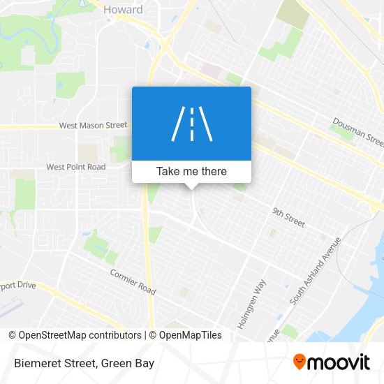 Mapa de Biemeret Street