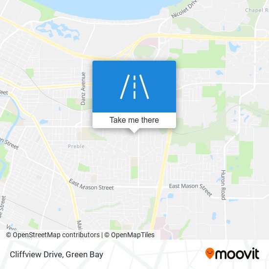 Cliffview Drive map