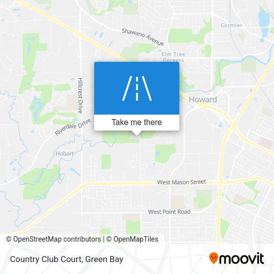 Mapa de Country Club Court