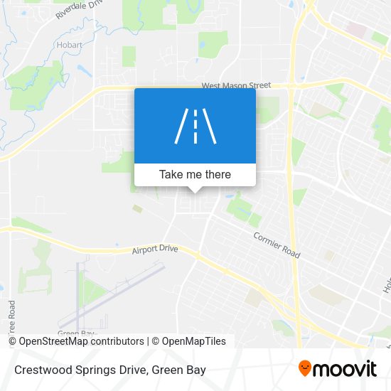 Crestwood Springs Drive map