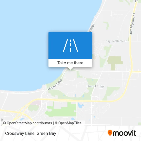 Crossway Lane map