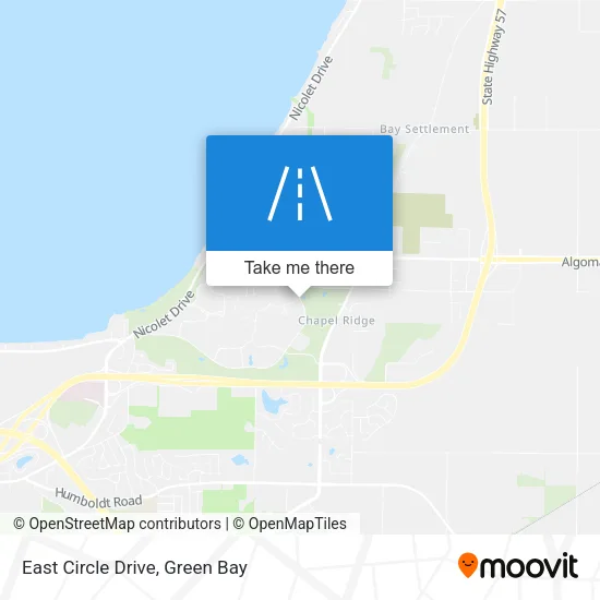 East Circle Drive map