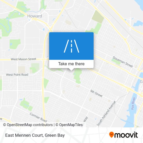 Mapa de East Mennen Court
