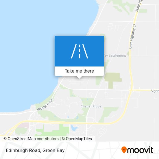 Mapa de Edinburgh Road
