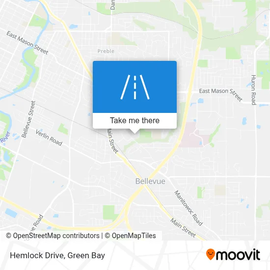 Hemlock Drive map