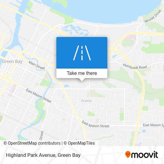 Mapa de Highland Park Avenue
