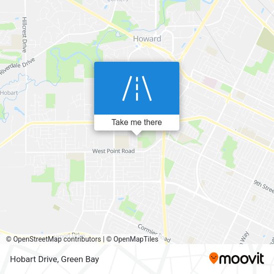 Mapa de Hobart Drive