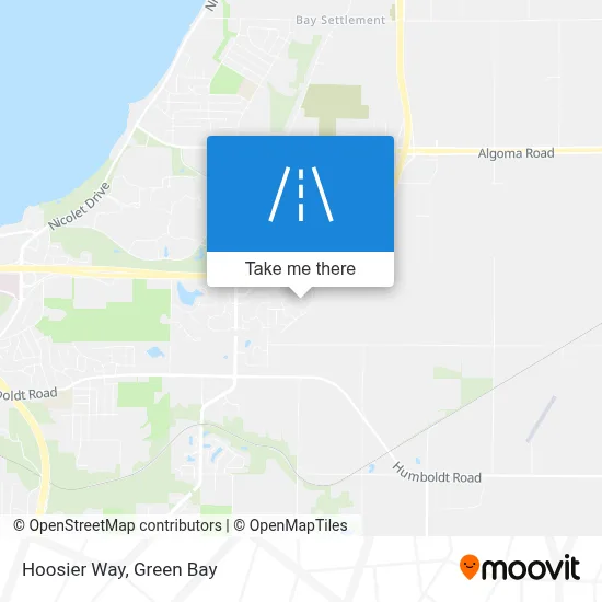 Hoosier Way map