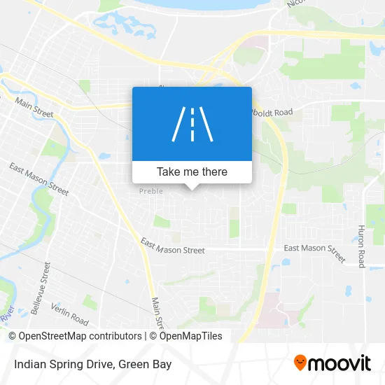 Indian Spring Drive map