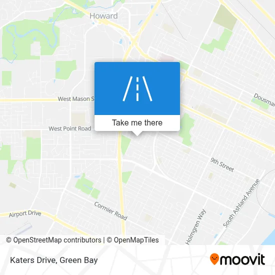 Katers Drive map