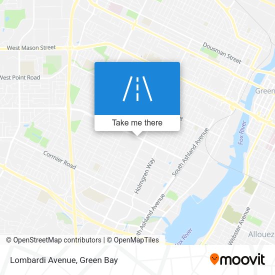Mapa de Lombardi Avenue