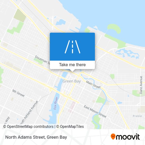 Mapa de North Adams Street