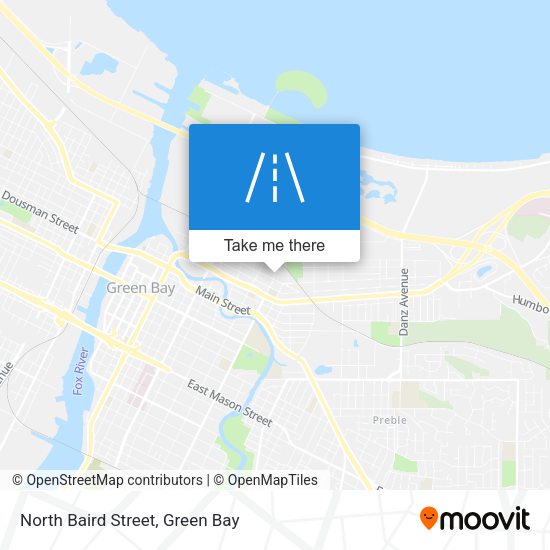 North Baird Street map