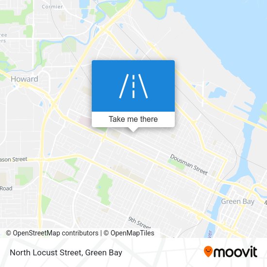 North Locust Street map