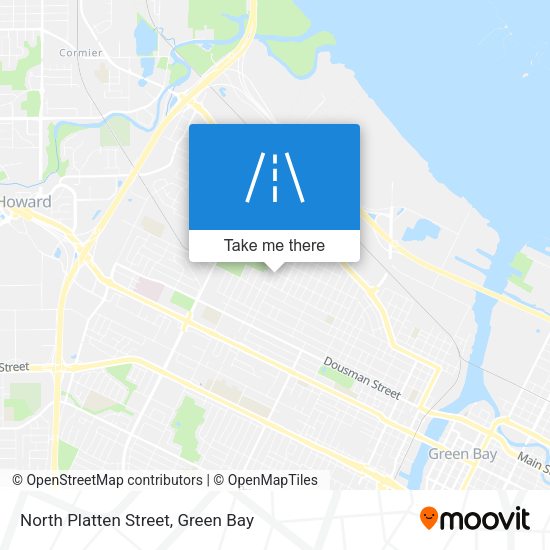 North Platten Street map