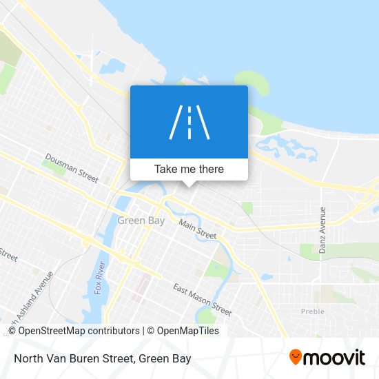 North Van Buren Street map