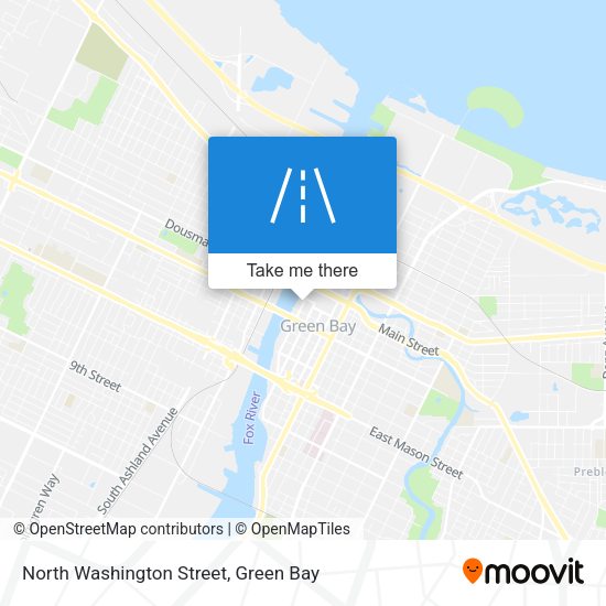 North Washington Street map
