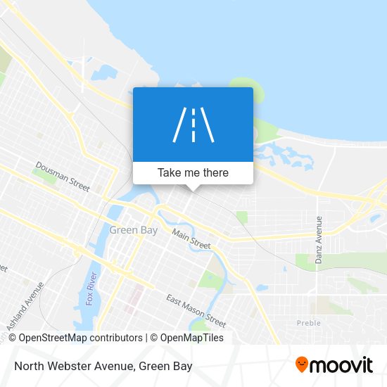 North Webster Avenue map