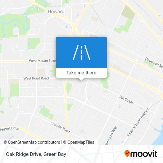 Mapa de Oak Ridge Drive