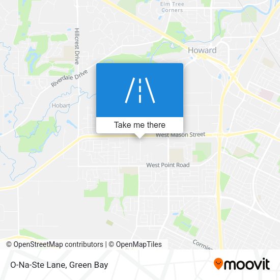 Mapa de O-Na-Ste Lane