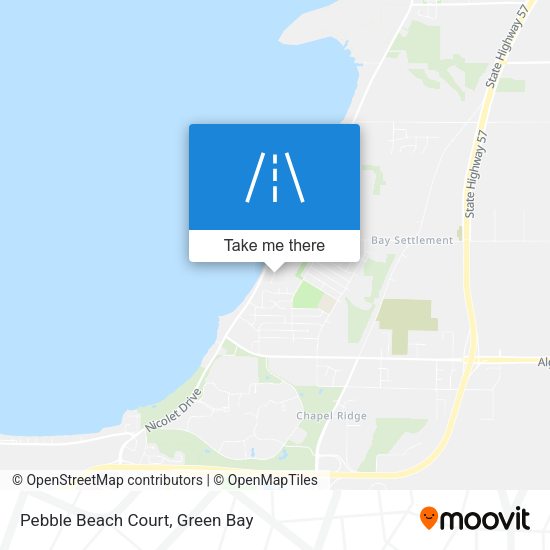 Pebble Beach Court map