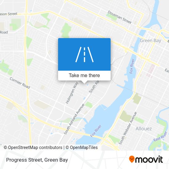 Mapa de Progress Street