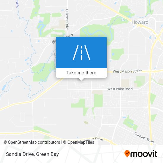 Sandia Drive map