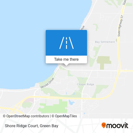 Mapa de Shore Ridge Court