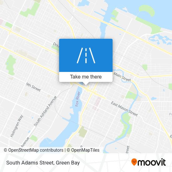 South Adams Street map