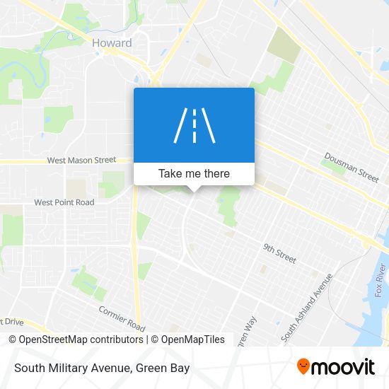 South Military Avenue map