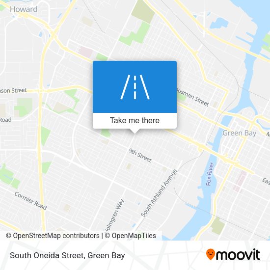 South Oneida Street map