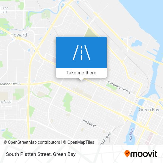South Platten Street map