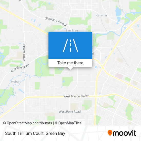 South Trillium Court map