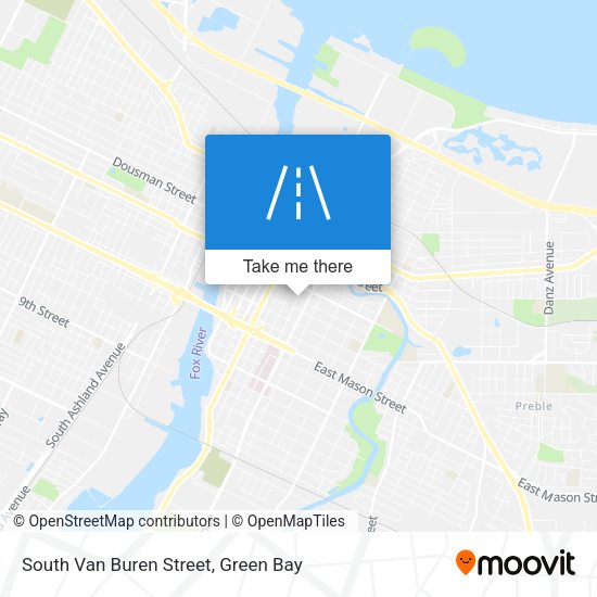 South Van Buren Street map