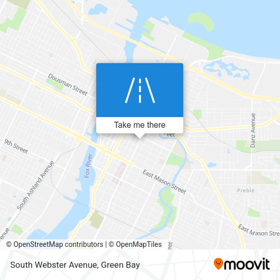 South Webster Avenue map