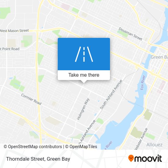 Thorndale Street map